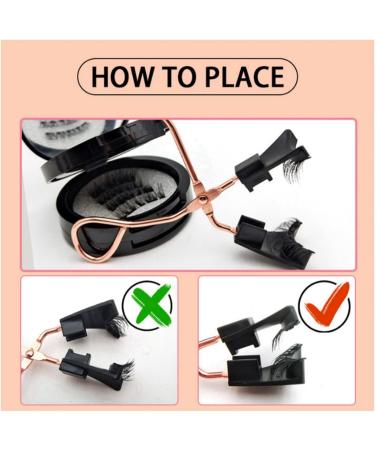 4Pairs Magnetic Eyelashes with Applicator Reusable Magnetic Eyelashes Magnetic Eyelashes Natural Look No Glue Needed Magnetic Lashes 3D Magnetic Eyelash Partner Set Magnetic Eyelashes without Eyeliner - Buy Online on GoSupps.com