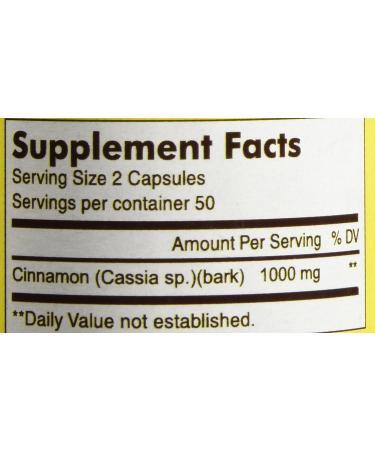 Cinnamon 1000mg Supplement Capsules by Mason - 100 Ea - Buy Online on GoSupps.com