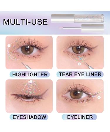 Erinde Liquid Glitter Eyeliner #05 - Waterproof Metallic Shadow Liner | Highly Pigmented & Long-Lasting | Perfect for Women - Buy Online on GoSupps.com