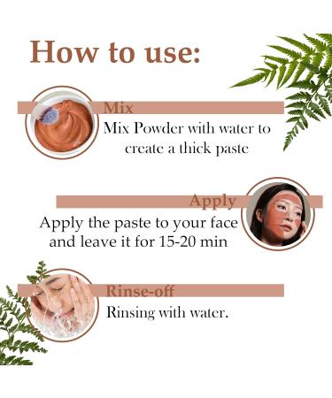Moroccan Red Clay Powder by mi nature | Suitable for Face Mask Scrub Soaps Bath Bombs Body Wraps | Very Fine Powder | No Additives | Detoxifies Removes impurities | Hair Shampoo - Buy Online on GoSupps.com