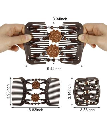 iufvbgxdh 6 Pieces Beads Hair Combs Magic Elastic Multifunction Hair Double Clips Hair Holder for Women Girls Hair Accessory DIY Hair Styling Tool - Buy Online on GoSupps.com