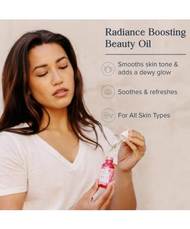 Heritage Store Rose Oil Nourishing Treatment - Hydrating Face Oil for Natural Glow - 1oz - Dry to Combination Skin Care with Organic Rosehip Seed Oil - Vegan - Buy Online on GoSupps.com