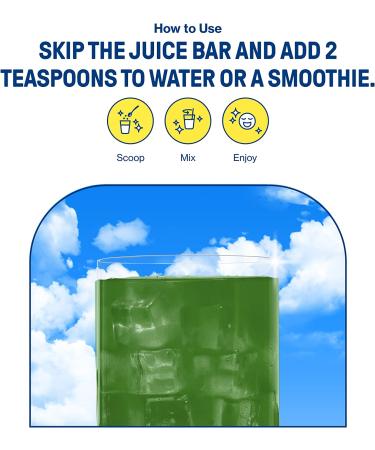 Sunwink Detox Greens Superfood Powder - Organic Gut Health & Detox Blend with Celery, Wheatgrass, Spinach, Spirulina - 20 Servings - Buy Online on GoSupps.com