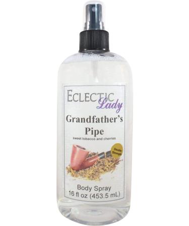 Grandfather's Pipe Body Spray (Double Strength) 16 ounces Body Mist for Women with Clean Light & Gentle Fragrance Long Lasting Perfume with Comforting Scent for Men & Women Cologne with Soft 16 Fluid Ounces (Double Strength)