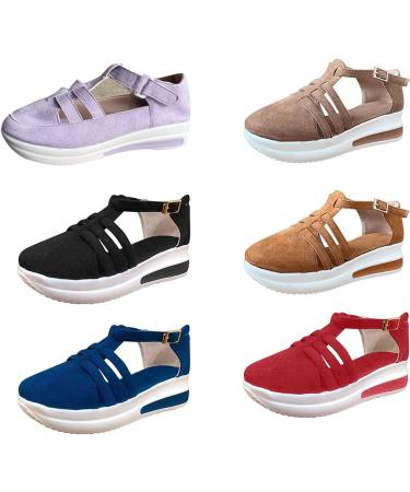 Swezida Women's Black Walking Shoes - Orthopedic Arch Support & Diabetes Relief | Size US-8 - Buy Online on GoSupps.com