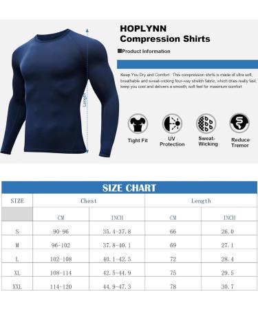 Men's Compression Shirts 4/5 Pack - Short/Long Sleeve Athletic Baselayer for Cold Weather - Medium Size - Black, White, Blue - Sports Workout Gear - Buy Online on GoSupps.com