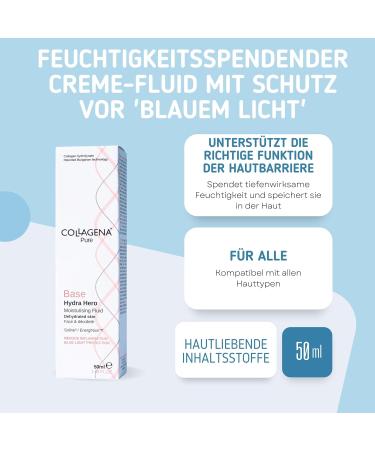 Collagena Pure Hydra Hero Moisturizing Liquid Cream deep moisture and blue light protection - Buy Online on GoSupps.com