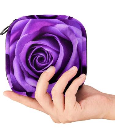 Period Bag - Stylish Sanitary Napkin Storage & Tampon Holder in Purple Rose for Purses | International Shipping Available - Buy Online on GoSupps.com