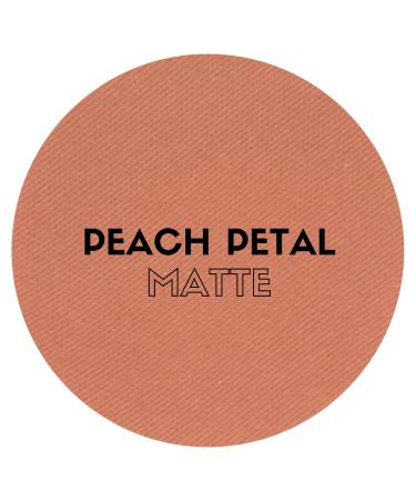 Matte Peach Petal Powder Blush - Highly Pigmented Cheek Makeup | Refillable Magnetic Pan | Professional Quality | Paraben Gluten Cruelty Free - Beauty Junkees - Buy Online on GoSupps.com