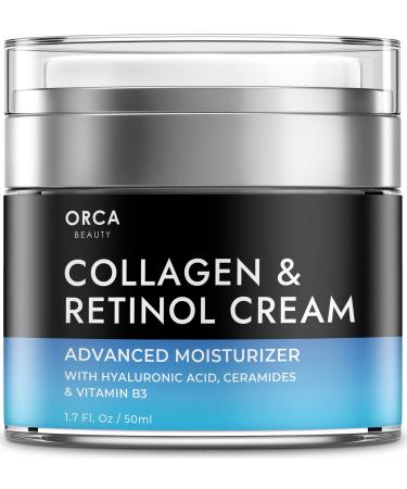 Retinol Cream for Face Collagen Cream for Face - Anti Aging Face Moisturizer for Women - Retinol Collagen Hyaluronic Acid Anti Aging Cream - Wrinkle Cream for Face Chamomile, Vitamin B3 and Ceramides Collagen and Retinol C…