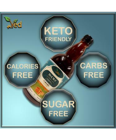 Ved Premium 1L Coffee & Cocktail Syrup Sugar Free Caramel Flavor Vegan Gluten Free & Fat Free. - Buy Online on GoSupps.com