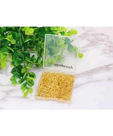 Shapenty 500PCS Mini Metal Wire Eyepins for DIY Craft Jewelry Making - Gold, 24mm/1Inch - Buy Online on GoSupps.com
