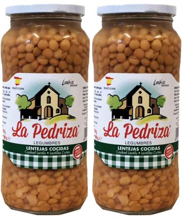 Spanish Pardina Lentils - Lentejas Source of protein and fiber - 6x 560gr jar - Buy Online on GoSupps.com