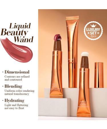  Iouyjiu Liquid Blush Matte Finish Long Lasting Smudge Proof Formula Brightening Contour Ideal for Daily Makeup or Special Occasions 15 ml x 3 Pieces - Buy Online on GoSupps.com