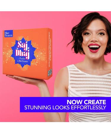 Saj Dhaj Festive Makeup Kit for Women - Natural Full Face Makeup Medium Tone Combo Pack of 10 | 19g & 26.3ml - Perfect for International Shipping - Buy Online on GoSupps.com