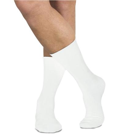 Seamless Hydrating Diabetic Sock (White Small/Medium) White Small/Medium
