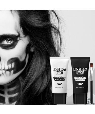 Water Based Makeup Cream Body and Face Paint - Body Cream Full Coverage Foundation Paint Washable Face Paint for Vampire Squeele Costume - Buy Online on GoSupps.com