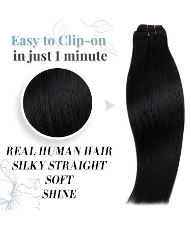Runature 55cm Real Hair Extensions - Clip-In Remy Hair Natural Black Brown 120g 7 Pcs for Effortless Volume - Buy Online on GoSupps.com