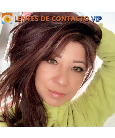 Shop Seville VIP Honey Contact Lenses - Super Natural Design Annual Colored Includes Container & Tweezers - International Shipping - Buy Online on GoSupps.com