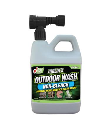 Moldex Mold, Mildew & Algae Stain Remover Non-Bleach Outdoor Wash, 56 oz