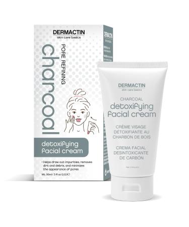 Skin Care Basics Pore Refining Charcoal Detoxifying Facial Cream 3 oz. - Hydrating Facial Cleanser Cream Pore Minimizing Moisturizer Cream