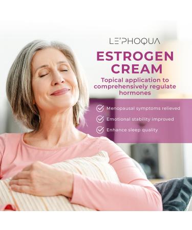 Estrogen Cream for Menopause Relief | Bioidentical Hormone Balance | Natural Phytoestrogen Cream for Hot Flashes & Skin 4 Oz - Buy Online on GoSupps.com