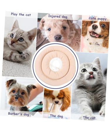 CORHAD Elizabeth Circle Cats Cone Puppy Collars Neck Cone The Waterproof Cloth is Filled with Pp Cotton S Beige - Buy Online on GoSupps.com