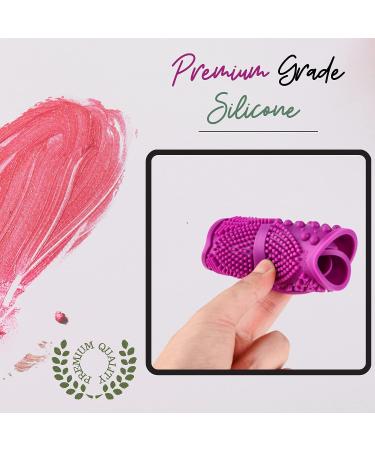 Lilyleaf Large Silicone Makeup Brush Cleaning Mat (8.5 x 6.1 inches) - 5 Texture Brush Cleaner Pad - Portable Scrubber Mat with Suction Cups - Buy Online on GoSupps.com