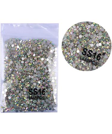 FEIlei 1440Pcs Crystal Flat Back Round Shape Rhinestones Mixed Nail Gems Gemstones Kits - Buy Online on GoSupps.com