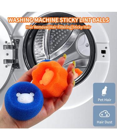 6 PCS Pet Hair Remover for Laundry - Reusable Lint Catcher for Washing Machine Laundry Balls Pet Hair Collector Anti Winding Adsorption Balls for Hair Removal Clothes and Bedding - Buy Online on GoSupps.com