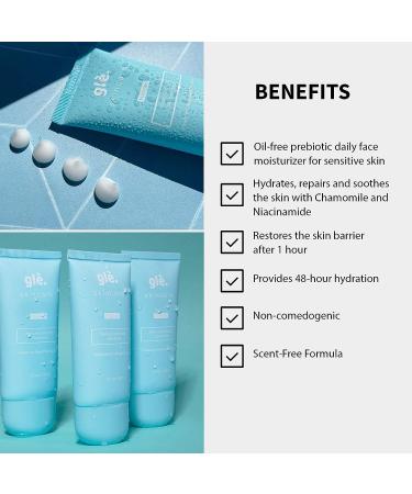 Gle Niacinamide Face Moisturizer with Hyaluronic Acid & Ceramides | Fragrance-Free, Paraben-Free, Oil-Free | Travel Size 2 fl oz - Buy Online on GoSupps.com