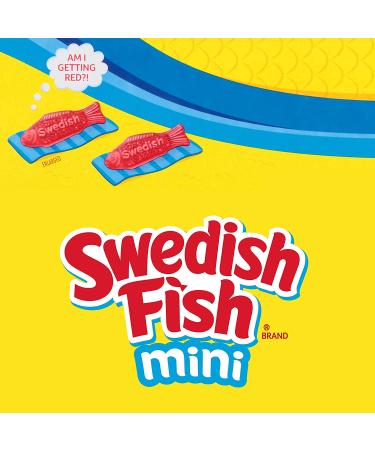Swedish Fish Mini Soft & Chewy Halloween Candy - 24 Count (Pack of 6) Mixed-Fruit Assortment - Buy Online on GoSupps.com