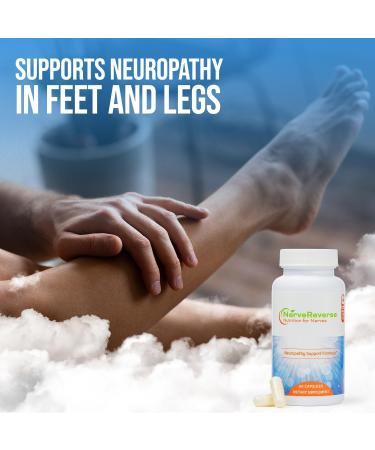 NerveReverse Neuropathy Support Formula-Alpha Lipoic Acid 600mg Extra Strength Benfotiamine B12 B9 B6 and D3 - Nerve Energy and Metabolism Support-Vegan-60 Capsules One Month 60 Count (Pack of 1) - Buy Online on GoSupps.com