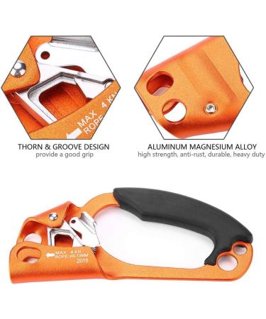Climbing Ascender - Right Hand Device for 8mm-13mm Rope | Rock Climbing Equipment - Orange - Buy Online on GoSupps.com