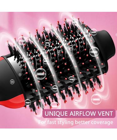 Dual Voltage Hair Dryer Brush - Travel-friendly Hot Air Brush & Styler with European Plug Anti-frizz Technology 110V-240V Volumizer - Buy Online on GoSupps.com