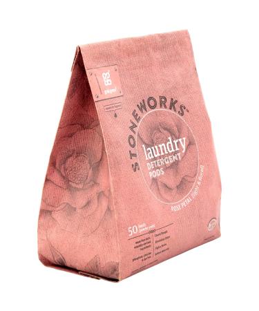 Grab Green Stoneworks Natural Laundry Detergent Powder Pods Rose Petal 50 loads - Buy Online on GoSupps.com