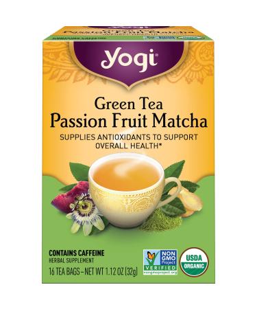 Yogi Tea Green Tea Passion Fruit Matcha 16 Tea Bags 1.12 oz (32 g)