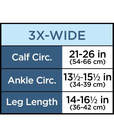 Ultra Wide Calf Compression Socks for Men & Women - Knee High 3X (21-26 inch Calf) with Open Toe Terry Footbed & Arch Support - Premium Quality - Buy Online on GoSupps.com