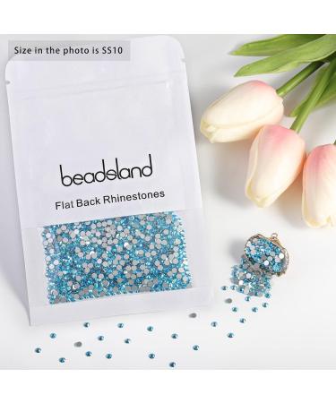 Beadsland 1440 Pieces Aquamarine Flat Back Rhinestones SS10 for Nails - Nail Crystals & Nail Art Supplies - Buy Online on GoSupps.com