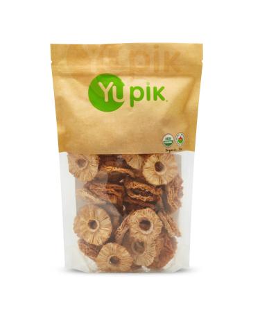 Yupik Organic Dried Pineapple Rings 450 g 6 Count Non-GMO Gluten-Free Kosher Vegan Tropical Dried Fruits No Added Sugar Sliced Pineapple Source of Fiber Healthy Snacks Ideal for Baking 2.6 kg