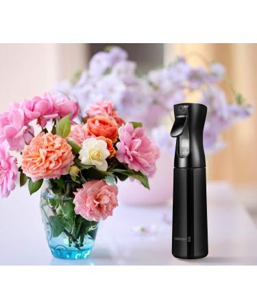 Continuous Mist Spray Bottle for Hair Plants & Cleaning - 300ml Black - Buy Online on GoSupps.com