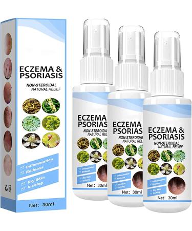 DUBUSH Melllop Herbal Psoriasis Soothing Mist Psoriasis Treatment Mist Rejuvenates Skin All Skin Types 3pcs
