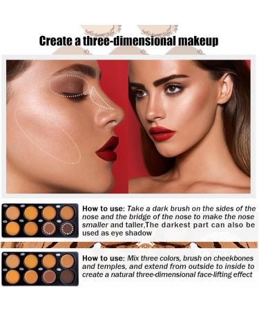 Katiluxiya Matte 8 Color Ttimming Makeup Palette Powder Contour Palette Cosmetics Contour and Highlighting Powder Foundation Palette Contour & Bronzer Light to Medium CrueltyFree 01 Color - Buy Online on GoSupps.com