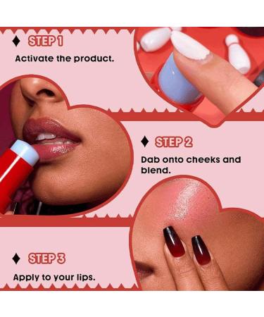  G n rique Cream Blush Stick Facial Beauty Wand 5g Hydrating Formula Makeup Blush Stick Smooth Moisturizing Finish Present Cheek and for Friends and Women - Buy Online on GoSupps.com