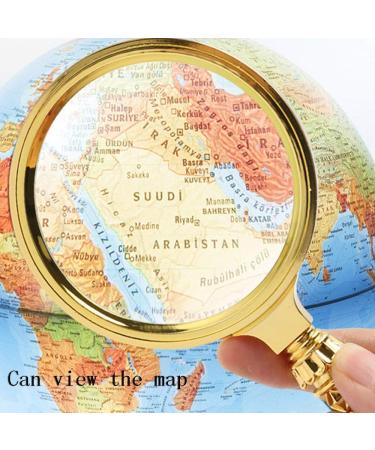 Magnifying Glasses for Hobbies Reading Magnifier 10 Magnifying Glass Engraving Metal Handle Magnifier Reading Old Newspaper Hand-held Magnifying Glass Magnifying Glass Child Watch Vision - Buy Online on GoSupps.com