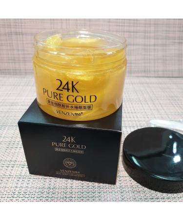 VENZEN 24K Pure Gold Niacinamide Hydrating Sleep Mask - Luxury Rejuvenation & Moisturizing Skin 120g | International Shipping Available - Buy Online on GoSupps.com