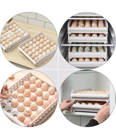 Artibetter Serving Tray Containers Storage Box 1pc - out Egg Box Double- layer Stable Household Egg Holder Egg Storage Box Egg Container Flat Storage Stackable - Buy Online on GoSupps.com