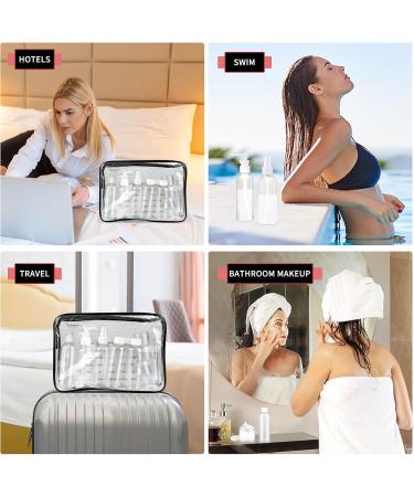 Guoyihua 19-Piece Empty Travel Bottles Set | Portable Cosmetics Containers for Air Travel | Clear Hand Luggage Liquid Fillers - Buy Online on GoSupps.com