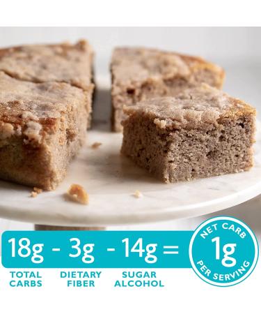 Keto Queen Kreations Low Carb Sugar Free Cinnamon Coffee Cake Mix 7.6 oz (12 Servings) - 1 Net Carb Keto Friendly - Buy Online on GoSupps.com