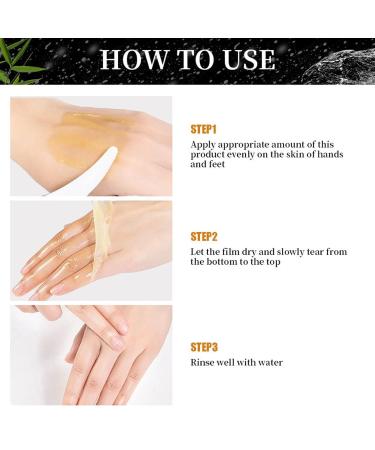 Vitamin C & Turmeric Hand and Foot Peel Mask - Nourishing Exfoliating Wax for Dry Cracked Skin - Hydrating Care for Men & Women - Buy Online on GoSupps.com